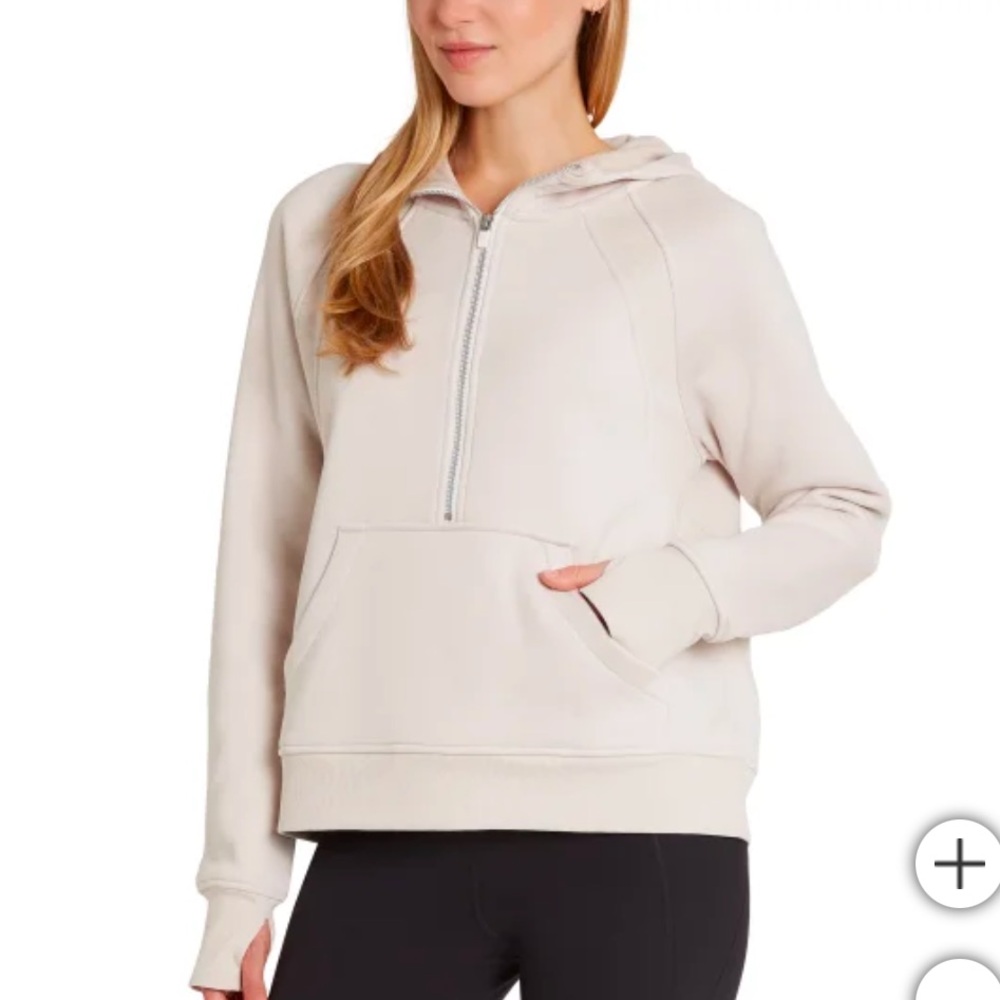 Women’s Danskin Tan Half-Zip Sweatshirt